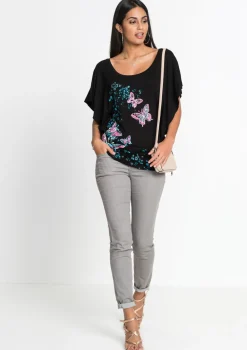 bonprix bonprix Camiseta Negro estampado