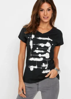 bonprix bonprix Camiseta Azul marino-blanco Clearance