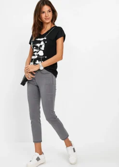 bonprix bonprix Camiseta Azul marino-blanco Clearance