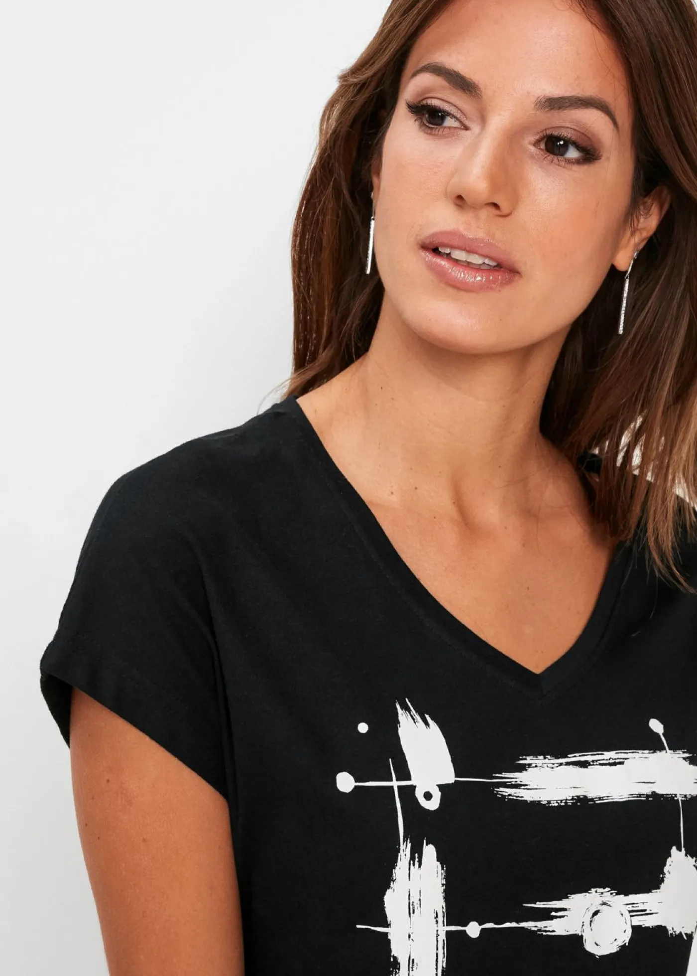 bonprix bonprix Camiseta Azul marino-blanco Clearance
