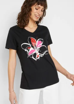 bonprix bonprix Camiseta Negro estampado Sale