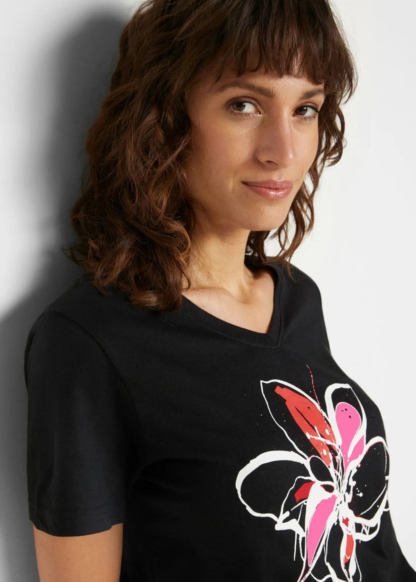 bonprix bonprix Camiseta Negro estampado Sale