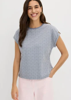 bonprix bonprix Camiseta (2 unidades) azul ahumado/amarillo pastel Clearance