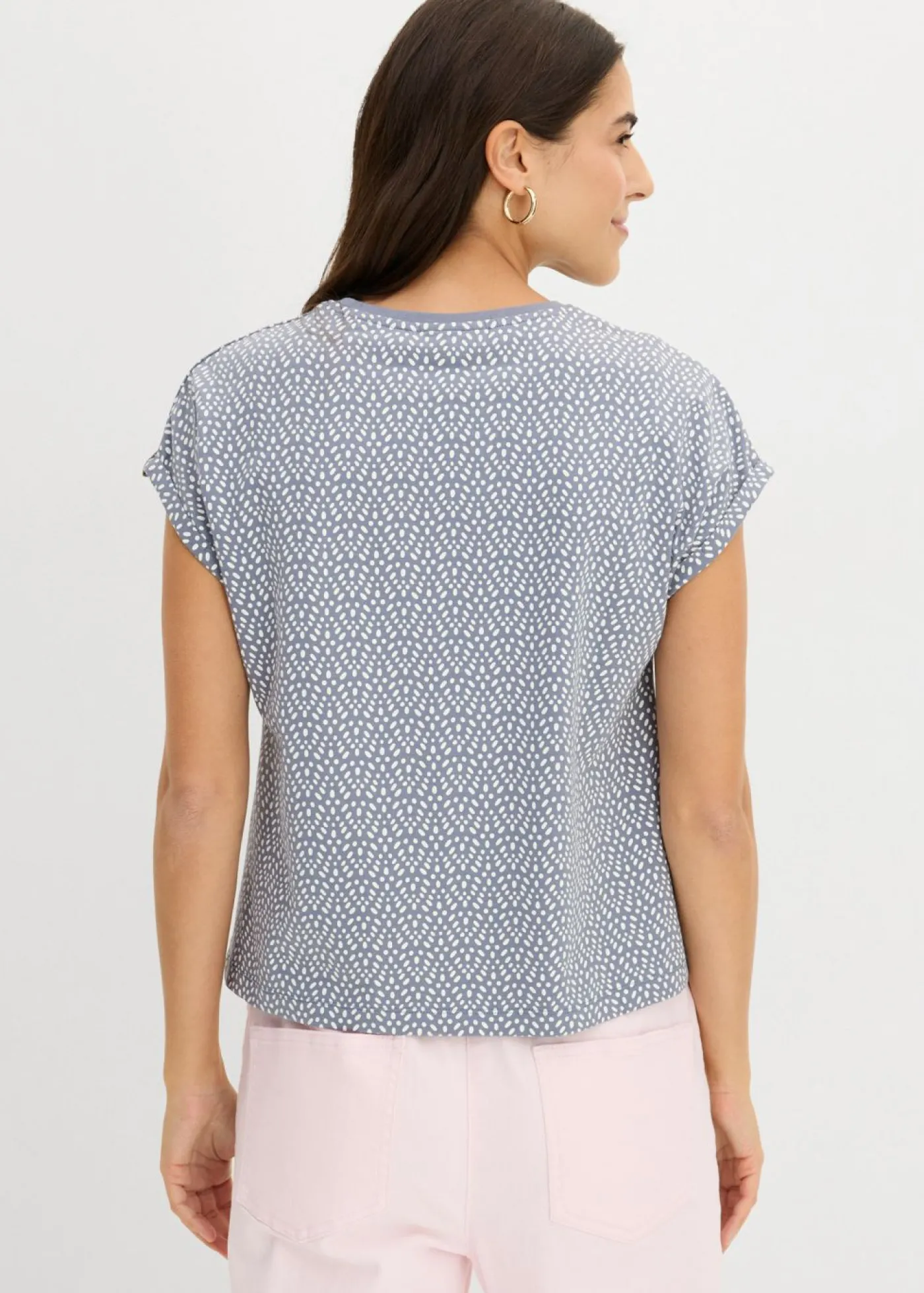 bonprix bonprix Camiseta (2 unidades) azul ahumado/amarillo pastel Clearance