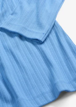 bonprix bonprix Camiseta acanalada de manga larga azul provenzal Clearance