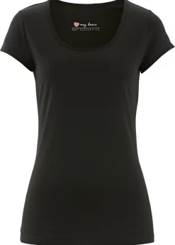 bonprix bonprix Camiseta ajustada Negro Online