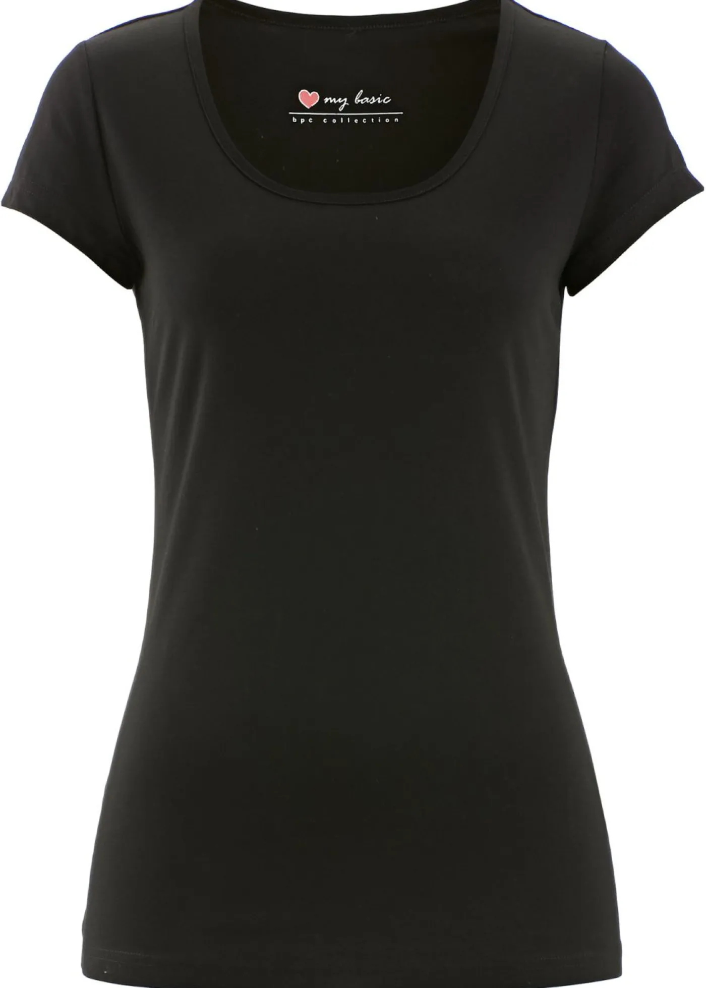 bonprix bonprix Camiseta ajustada Negro Online