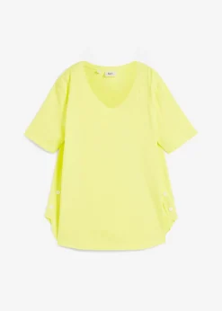 bonprix bonprix Camiseta ancha de algodón orgánico Verde lima Best