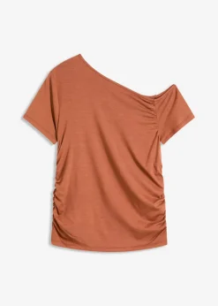 bonprix bonprix Camiseta asimétrica Coñac Online