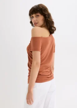 bonprix bonprix Camiseta asimétrica Coñac Online