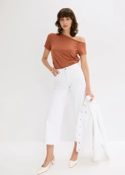 bonprix bonprix Camiseta asimétrica Coñac Online