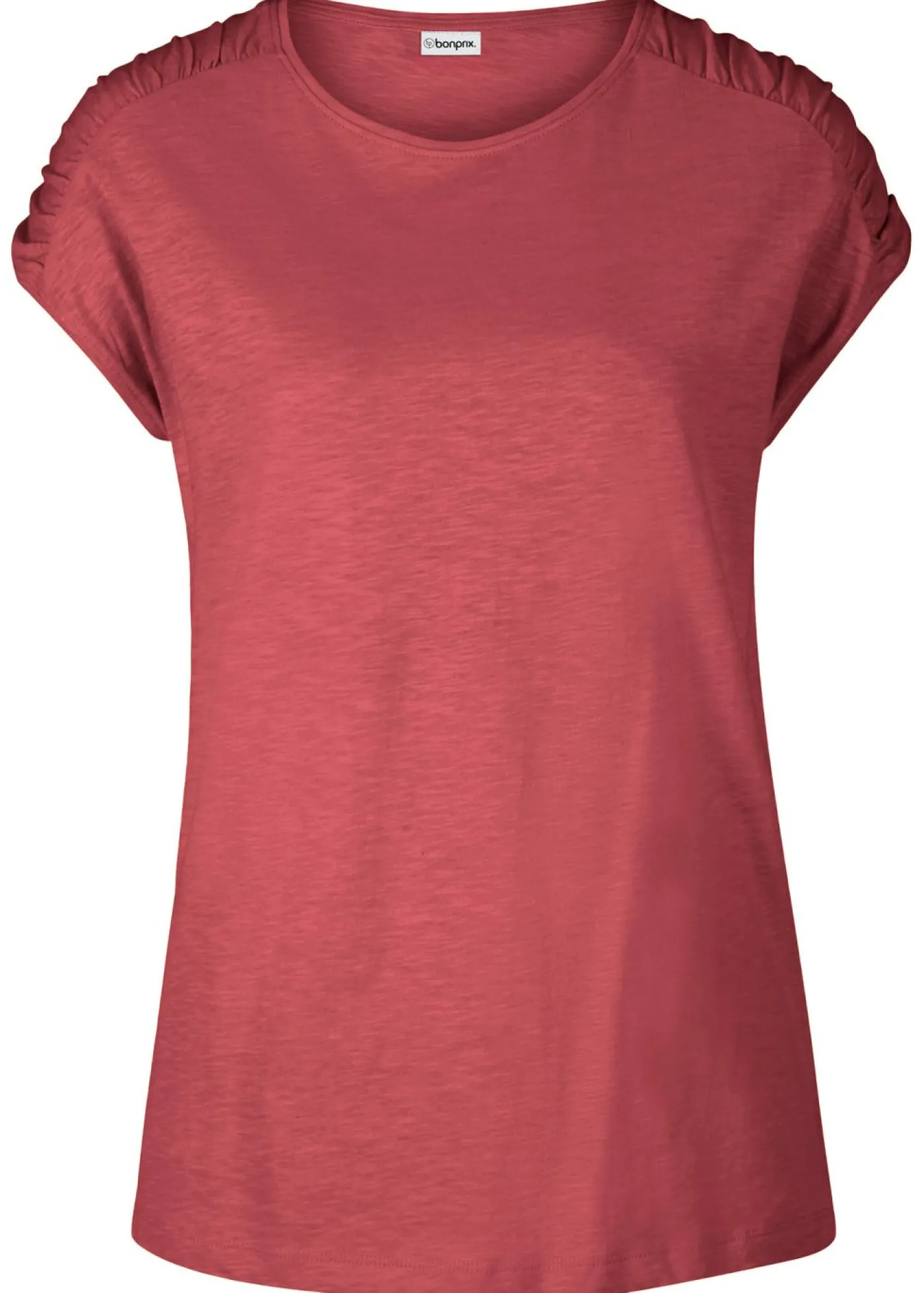 bonprix bonprix Camiseta boxy de manga corta Marrón rojizo Discount