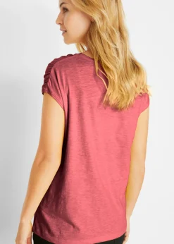 bonprix bonprix Camiseta boxy de manga corta Marrón rojizo Discount