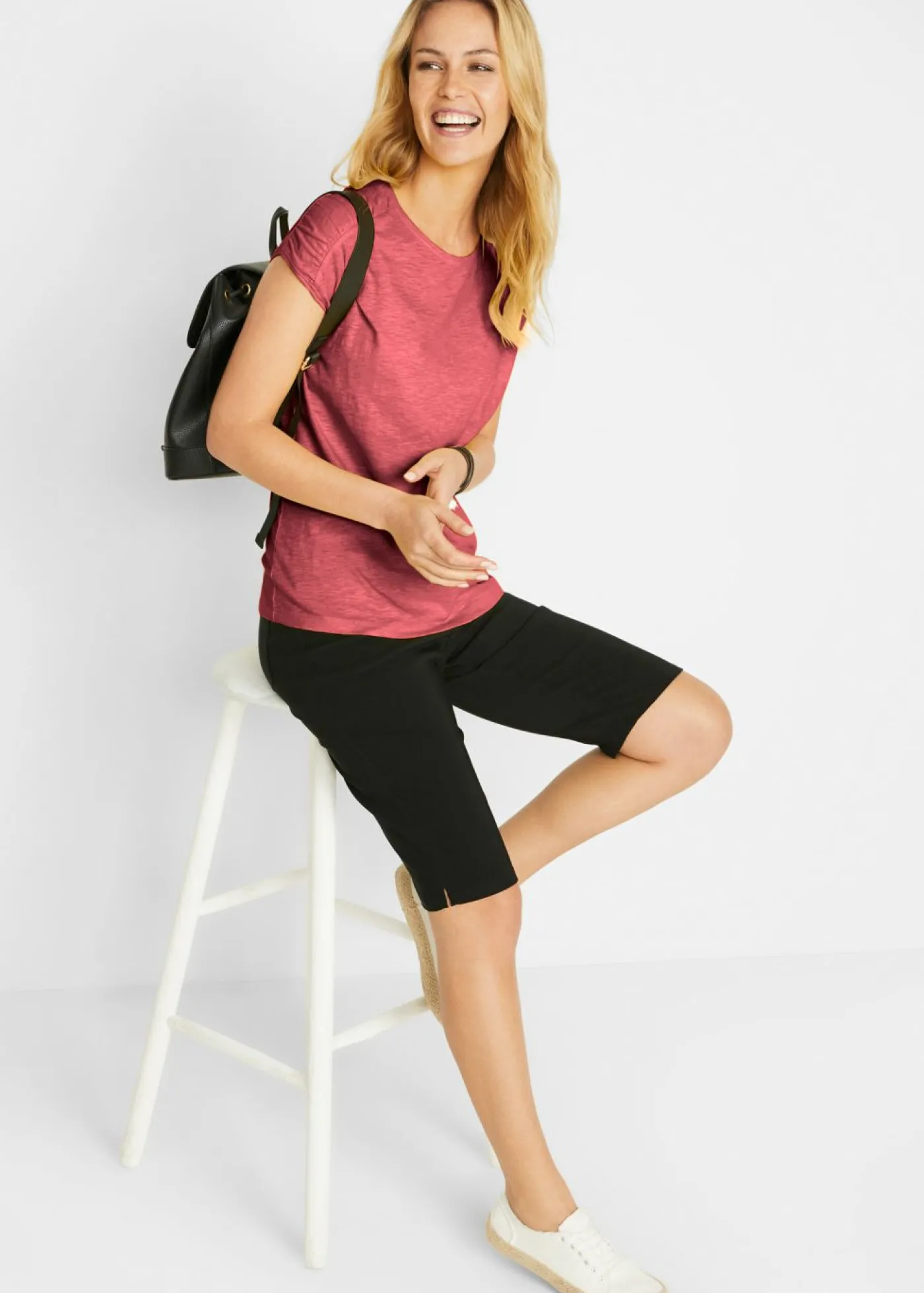 bonprix bonprix Camiseta boxy de manga corta Marrón rojizo Discount