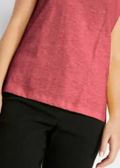bonprix bonprix Camiseta boxy de manga corta Marrón rojizo Discount