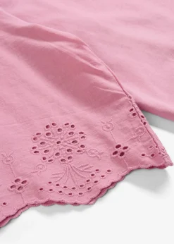 bonprix bonprix Camiseta con bordado calado Malva