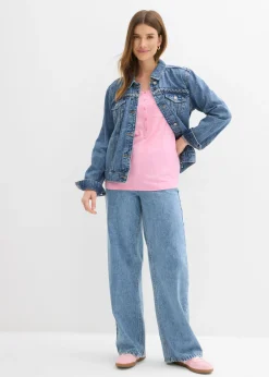 bonprix bonprix Camiseta con botones Rosa Online