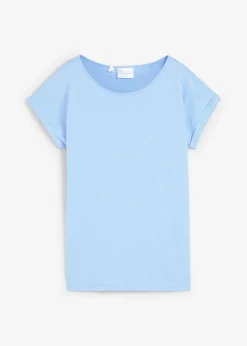 bonprix bonprix Camiseta con contenido de seda azul provenzal New