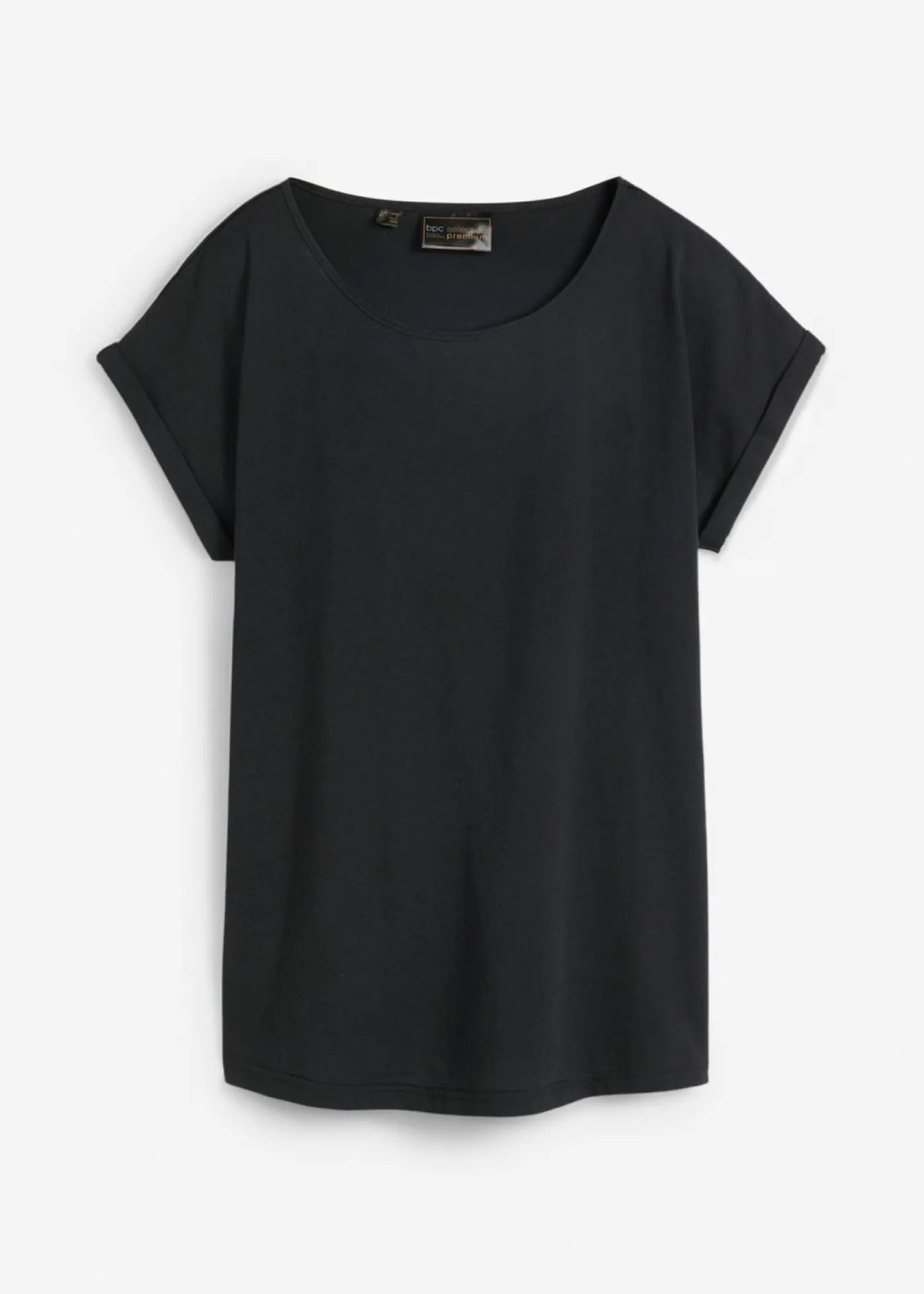 bonprix bonprix Camiseta con contenido de seda Negro Best