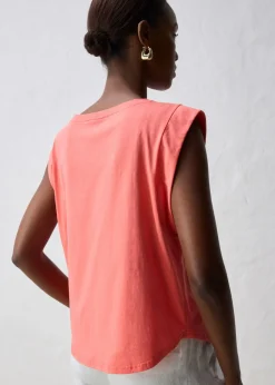 bonprix bonprix Camiseta con contenido de seda Salmón claro Discount