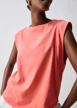 bonprix bonprix Camiseta con contenido de seda Salmón claro Discount