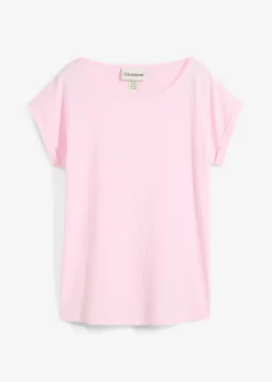 bonprix bonprix Camiseta con contenido de seda rosa cristal Online