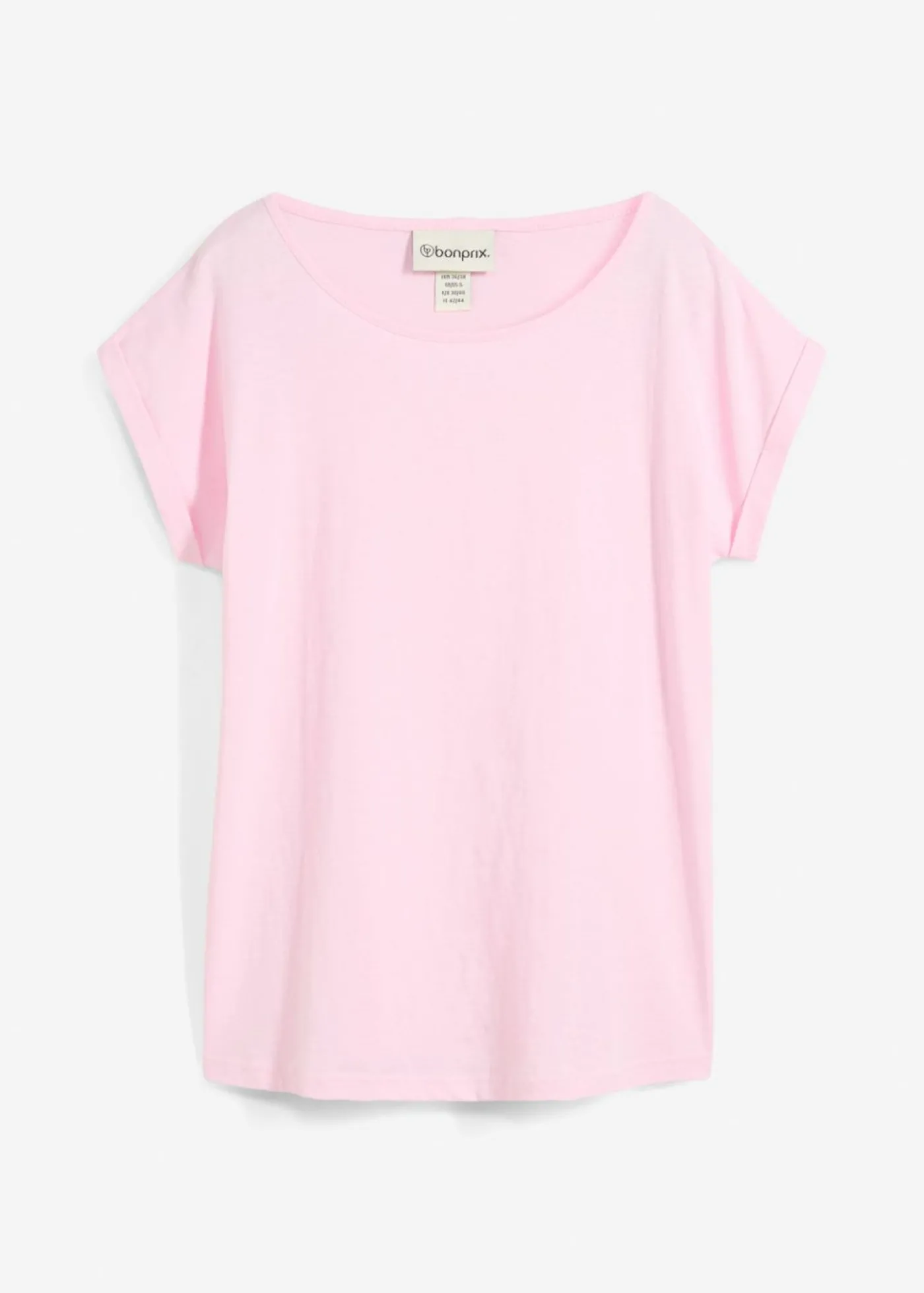 bonprix bonprix Camiseta con contenido de seda rosa cristal Online