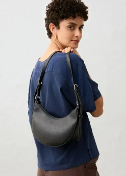 bonprix bonprix Camiseta con contenido de seda e inserto de tejido Azul marino Clearance