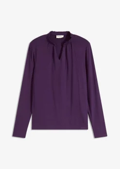 bonprix bonprix Camiseta con cuello alto Lila oscuro Hot
