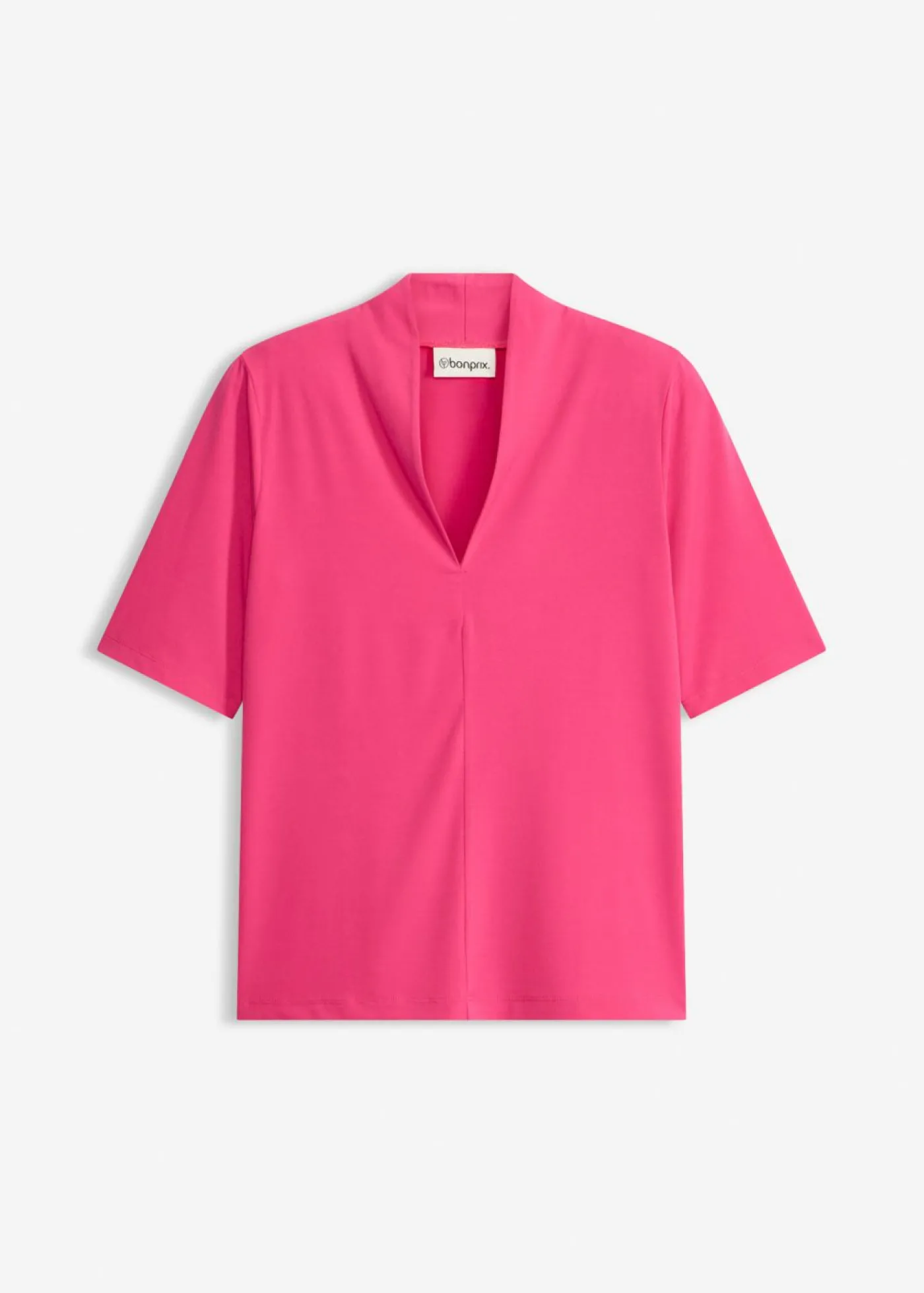 bonprix bonprix Camiseta con cuello chimenea Pink lady Hot