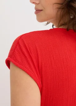 bonprix bonprix Camiseta con efecto cruzado fresa Discount
