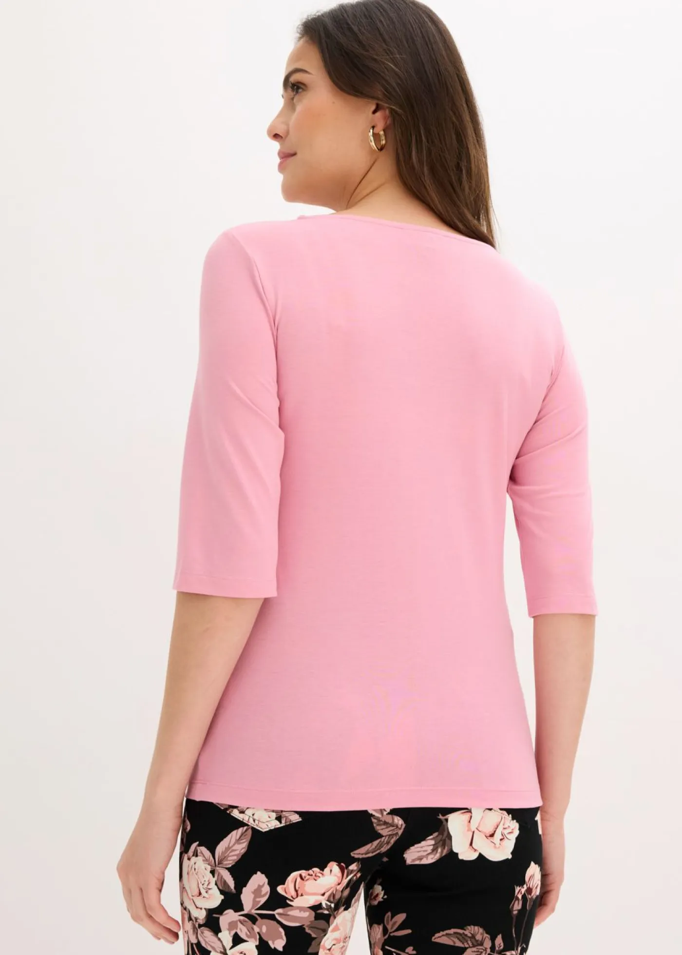bonprix bonprix Camiseta con encaje orquídea ahumado Best