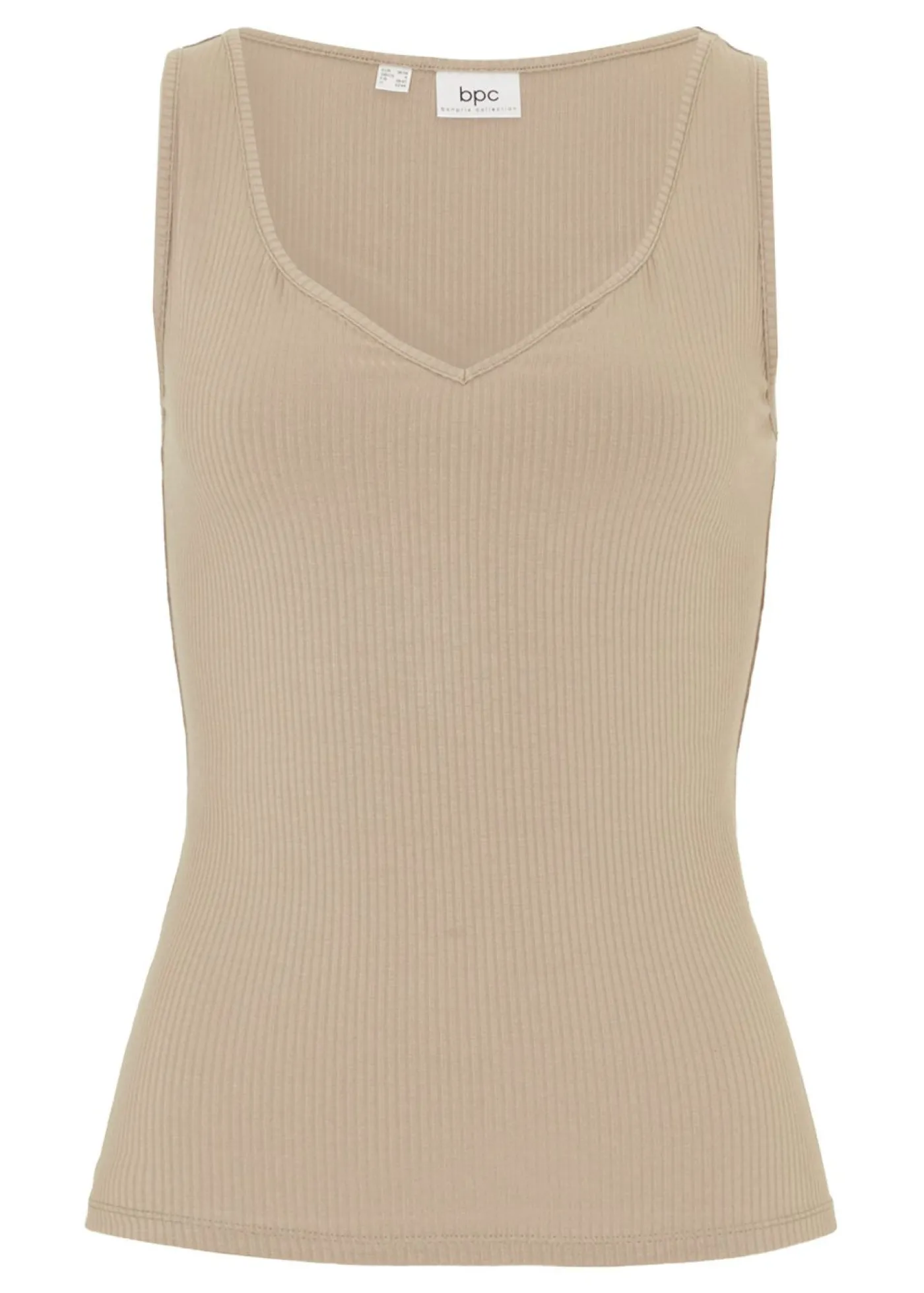 bonprix bonprix Camiseta con escote en forma de corazón Marrón grisáceo Discount