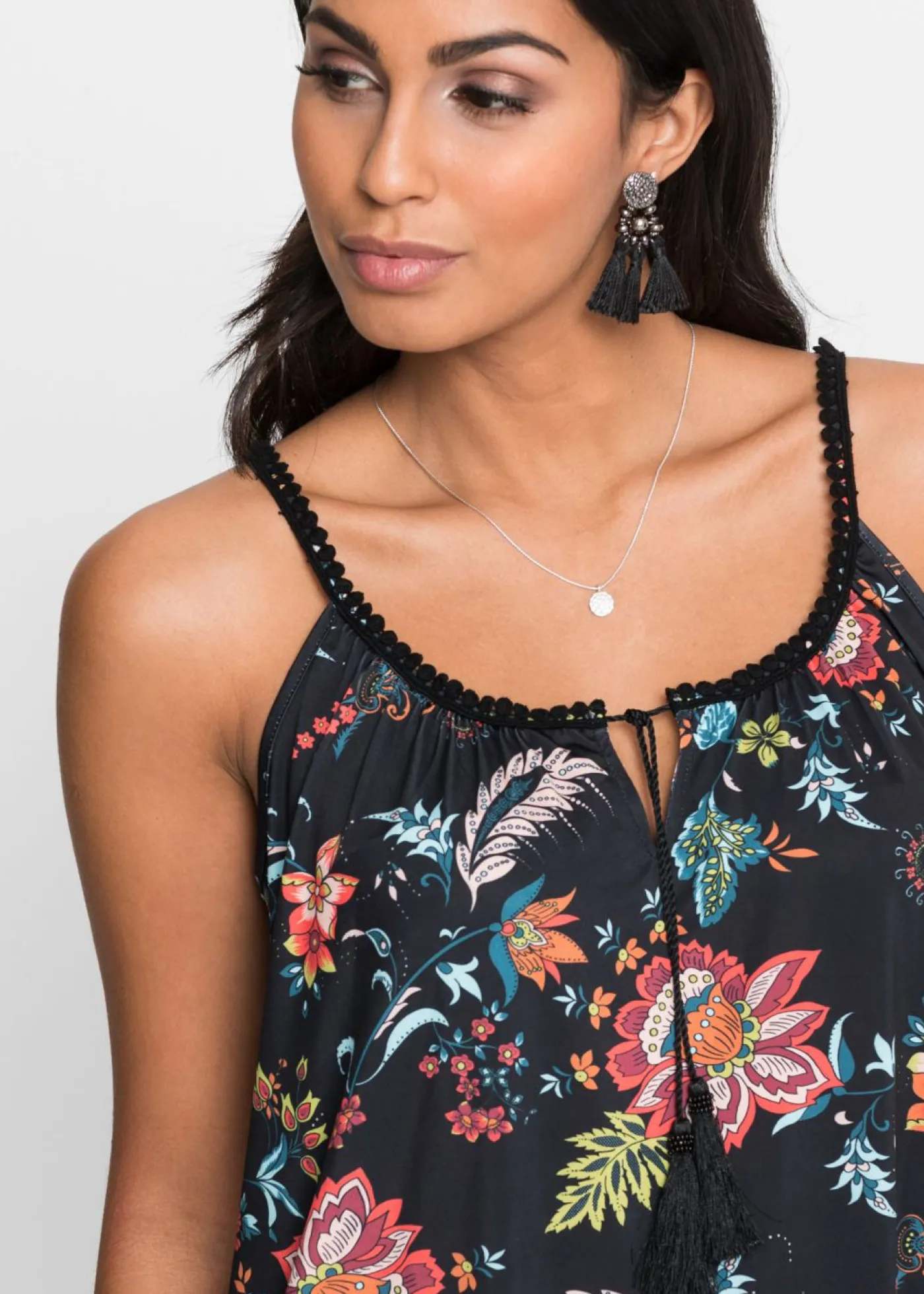 bonprix bonprix Camiseta con estampado Negro Clearance