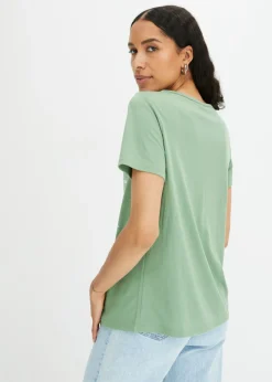 bonprix bonprix Camiseta con estampado Verde pino estampado New
