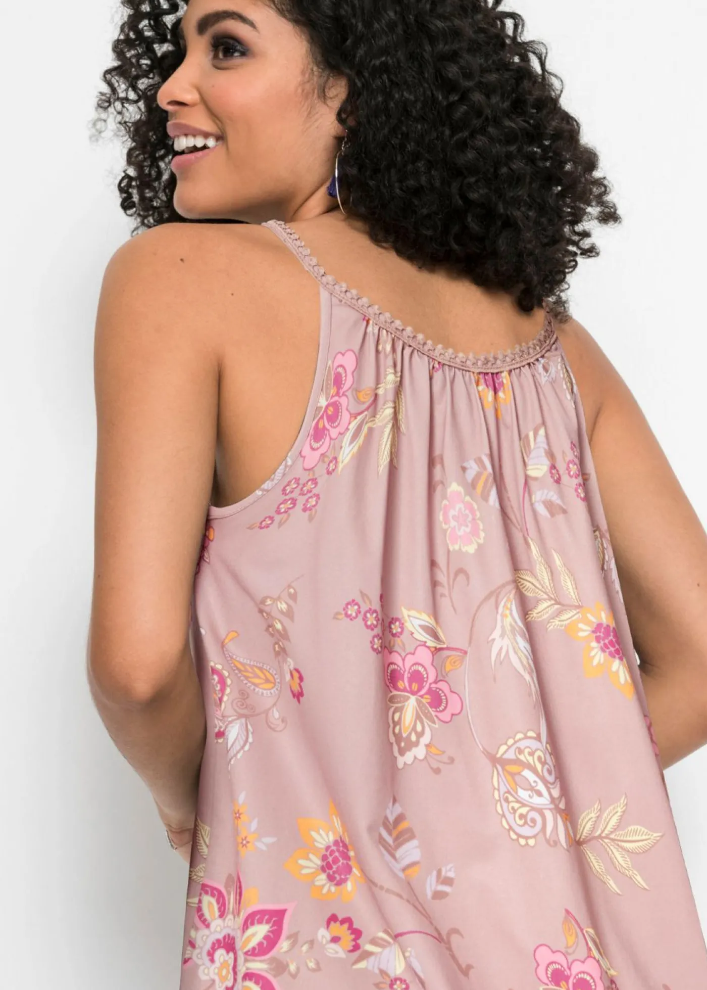 bonprix bonprix Camiseta con estampado Rosa palo Online