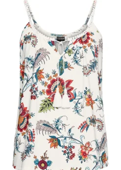 bonprix bonprix Camiseta con estampado crema suave Sale