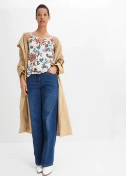 bonprix bonprix Camiseta con estampado crema suave Sale