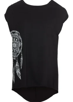 bonprix bonprix Camiseta con estampado Negro-acero atrapasueños Clearance