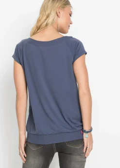 bonprix bonprix Camiseta con estampado de estrellas Azul estampado New
