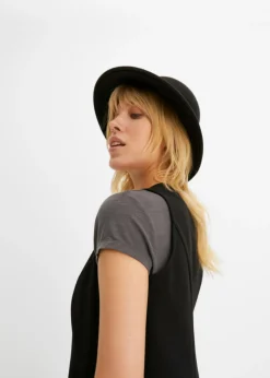 bonprix bonprix Camiseta con largo asimétrico Gris oscuro Discount