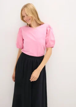 bonprix bonprix Camiseta con mangas abullonadas Rosa Sale