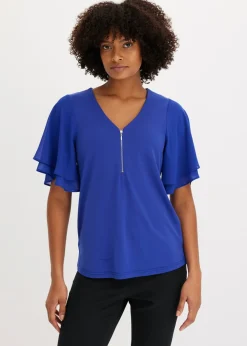 bonprix bonprix Camiseta con mangas de gasa zafiro Hot
