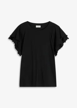 bonprix bonprix Camiseta con mangas llamativas Negro Clearance