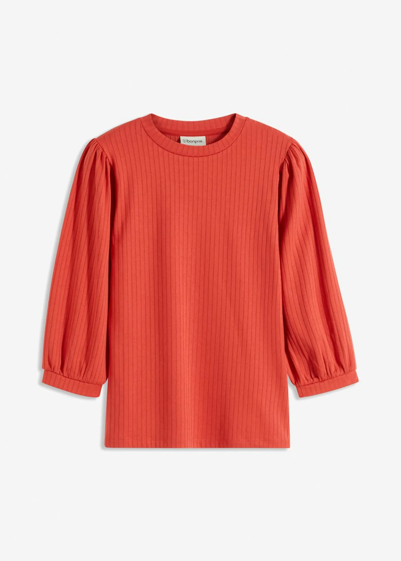 bonprix bonprix Camiseta con mangas voluminosas Coral mate Hot