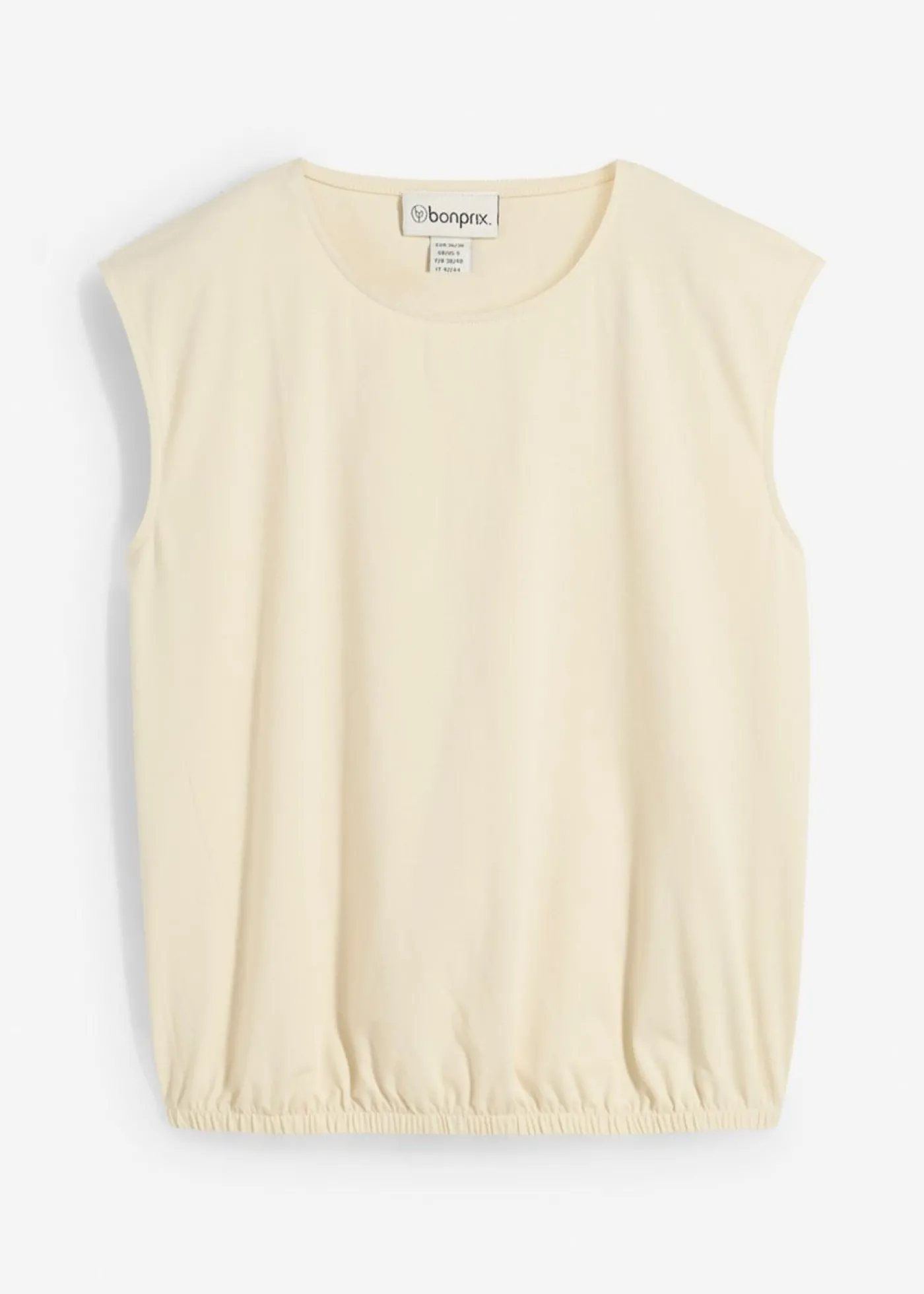 bonprix bonprix Camiseta con puños elásticos Crudo Online