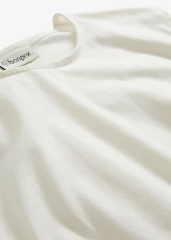 bonprix bonprix Camiseta con puños elásticos Blanco lana Best