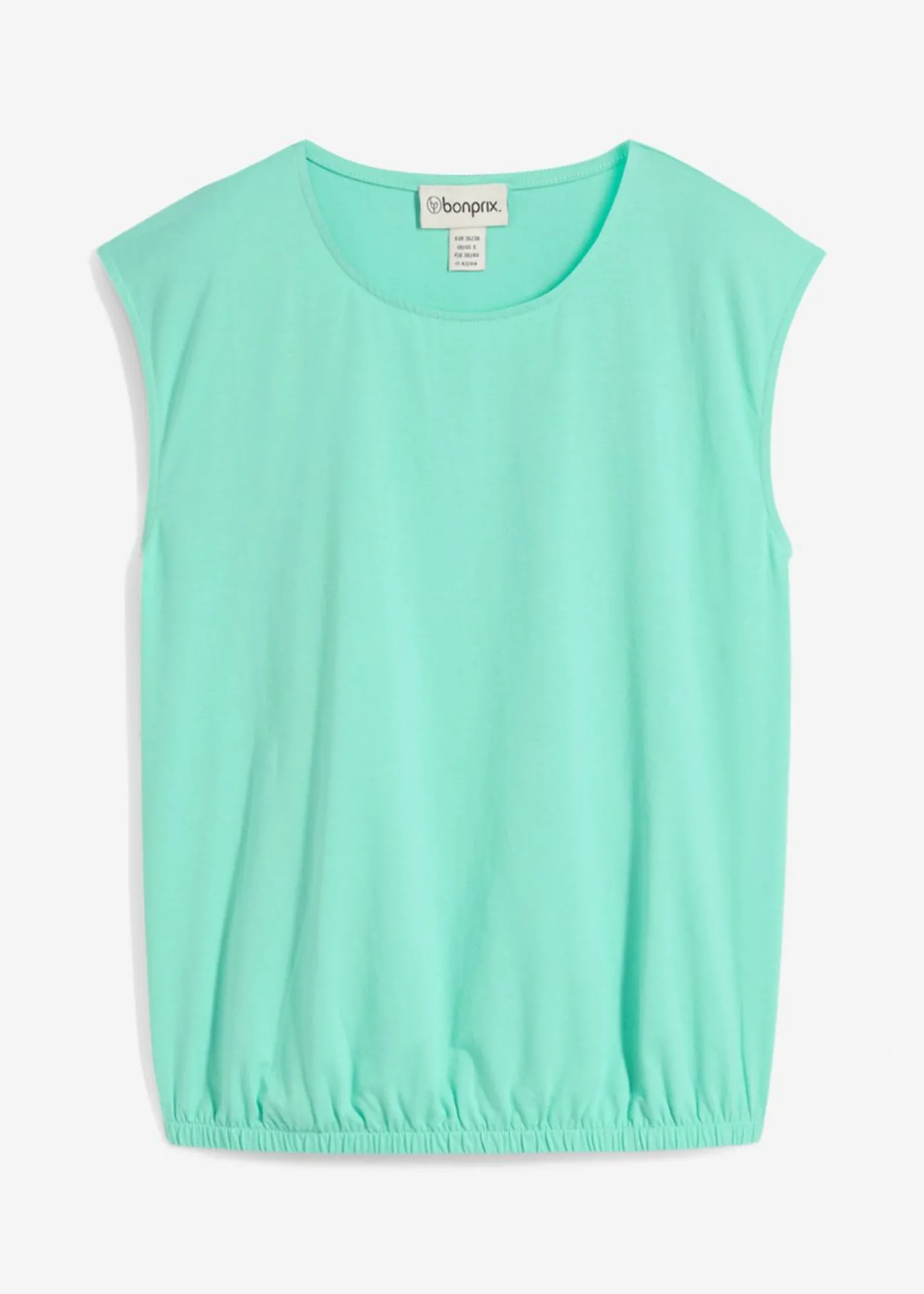bonprix bonprix Camiseta con puños elásticos Azul mentol New