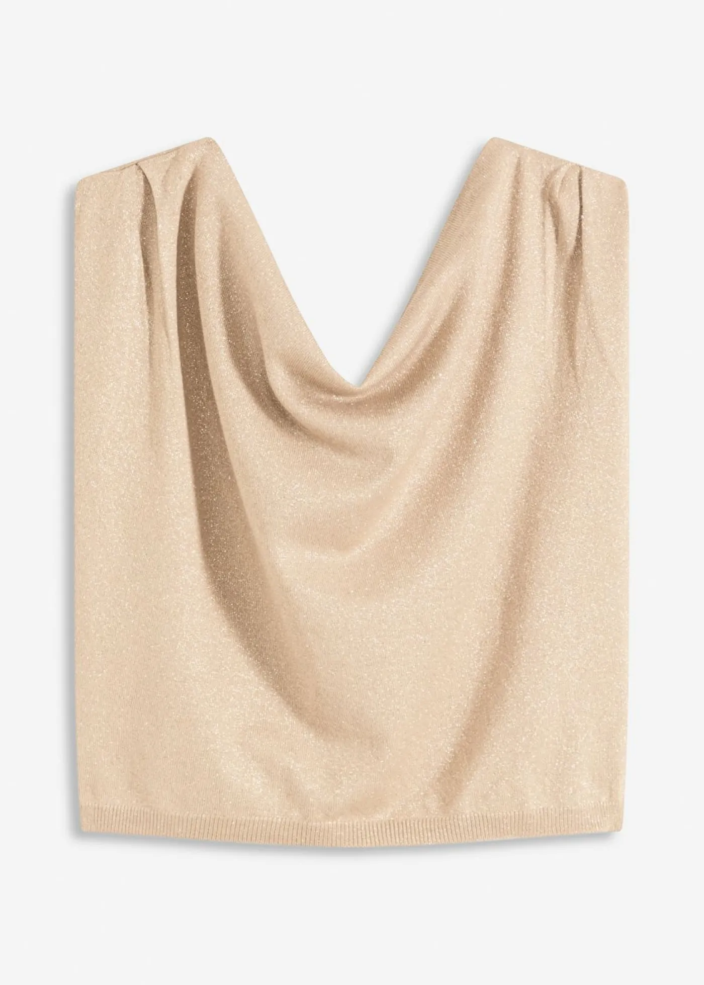 bonprix bonprix Camiseta con un hombro al descubierto Champán Outlet