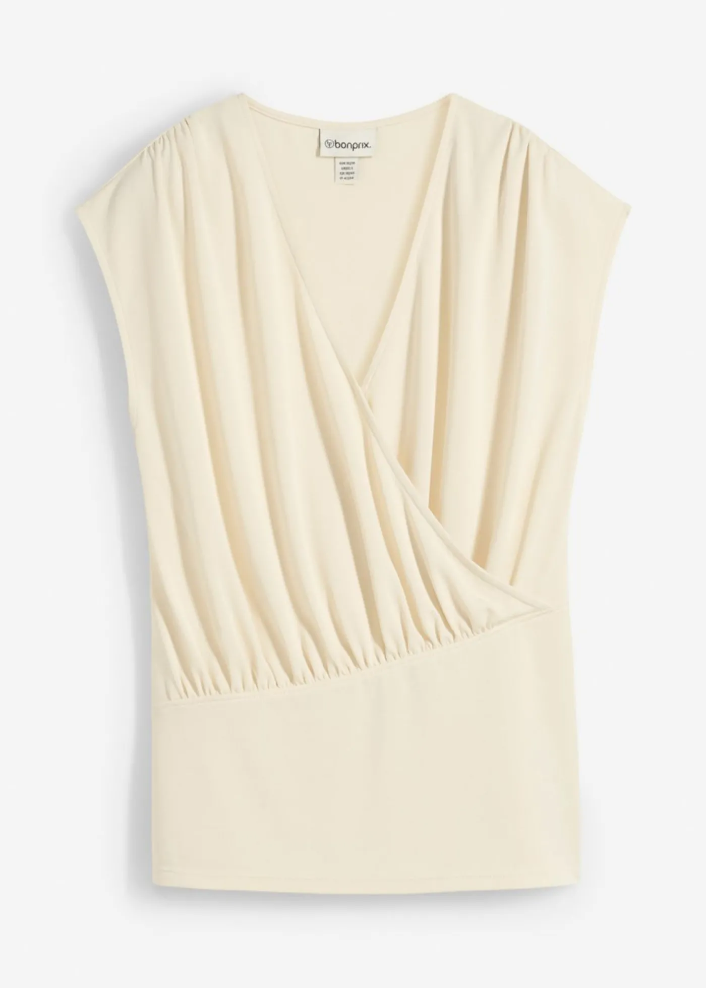 bonprix bonprix Camiseta cruzada de mezcla de viscosa fluida Crudo Sale